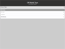 Tablet Screenshot of offworldtoys.com